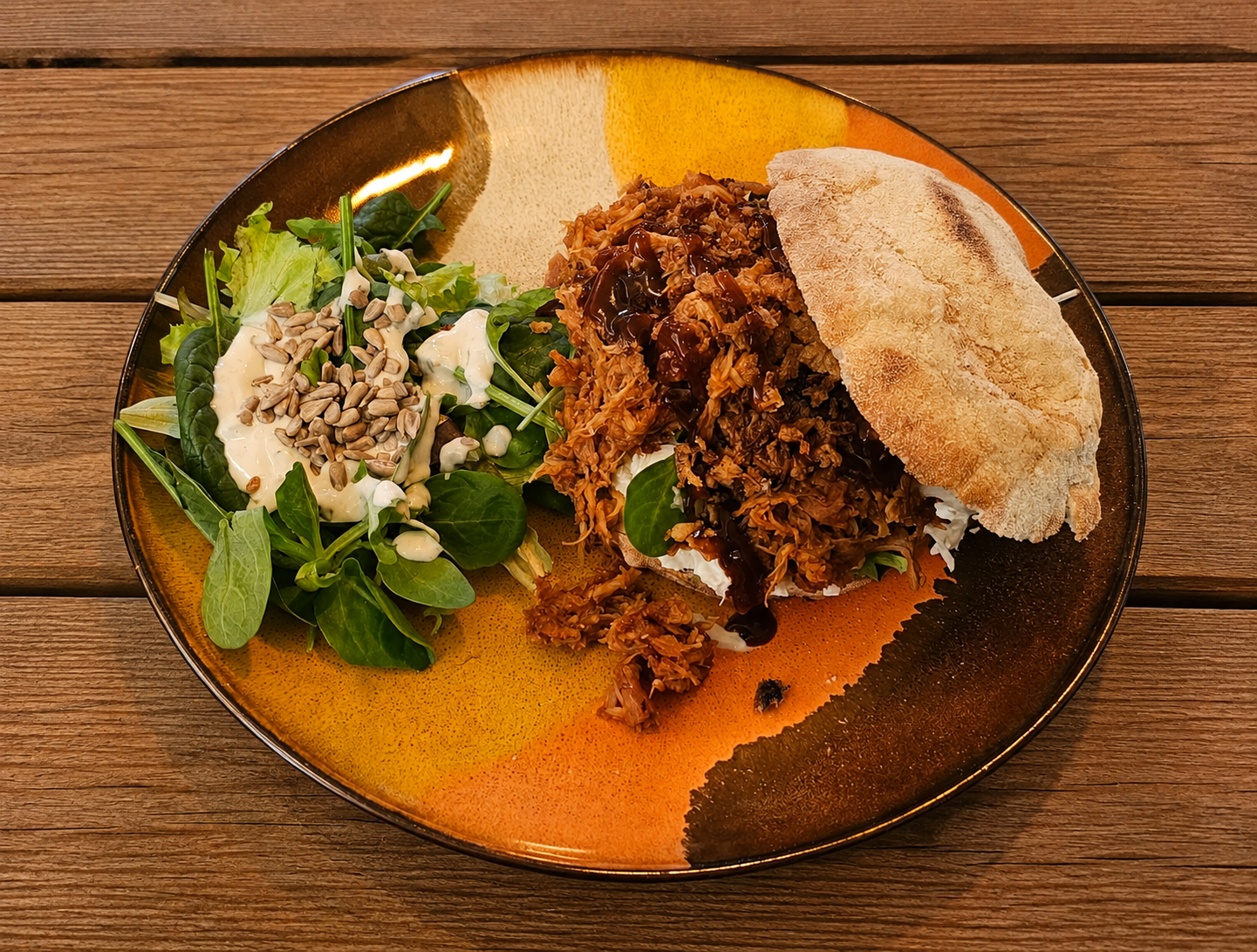 Salentino Pulled Chicken met coleslaw